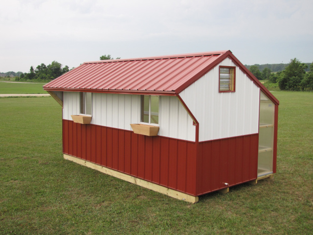 8x16 Rustic Red / Brilliant White