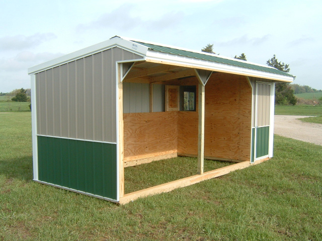 Horse Run in Shed Plans