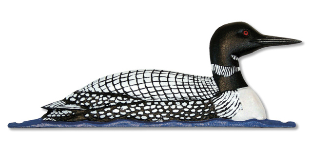 30" Painted Loon Weathervane