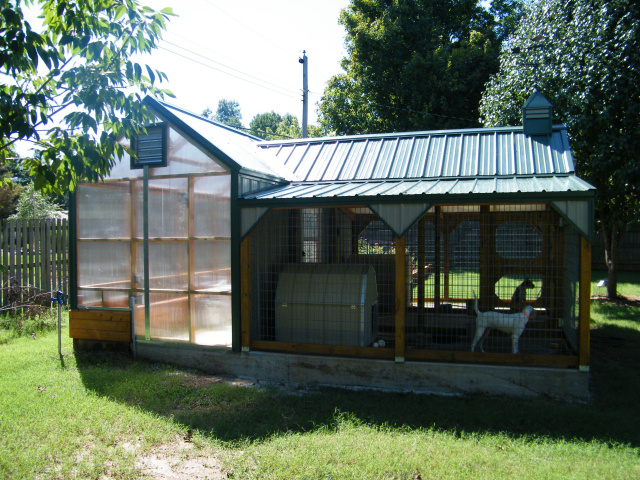 Custom 8x16 attached to Custom Dog Kennel