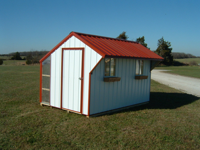 8x12 Rustic Red / Brilliant White