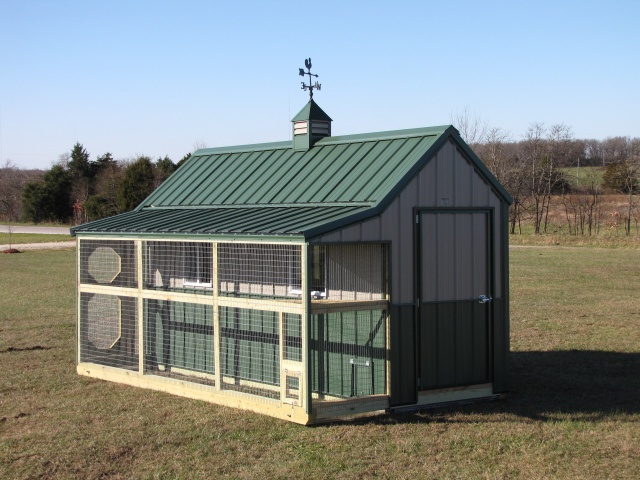 Poultry House With Shed