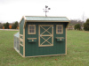 8x12 Quaker Style "Green and Tan"