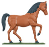 30" Painted Horse Weathervane